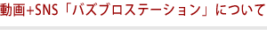 動画+SNS「バズブロステーション」について